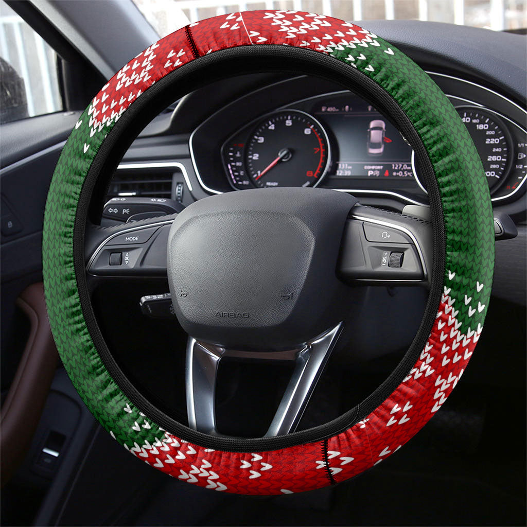Fannie Lou Hamer Christmas Steering Wheel Cover Retro Ugly Christmas Pattern Civil Rights Activist