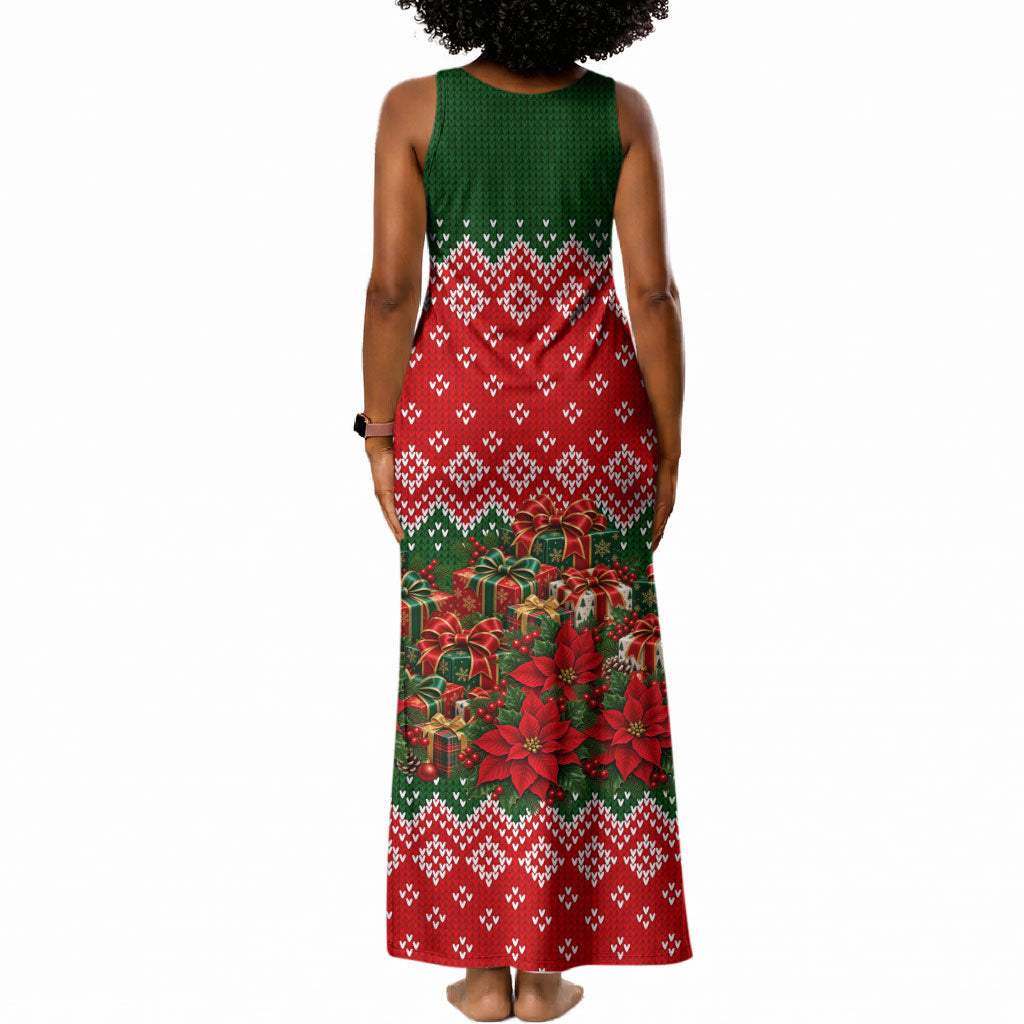 Fannie Lou Hamer Christmas Tank Maxi Dress Retro Ugly Christmas Pattern Civil Rights Activist