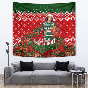 Fannie Lou Hamer Christmas Tapestry Retro Ugly Christmas Pattern Civil Rights Activist