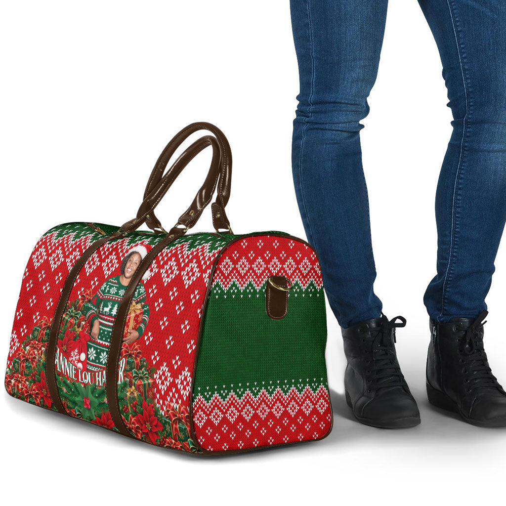 Fannie Lou Hamer Christmas Travel Bag Retro Ugly Christmas Pattern Civil Rights Activist
