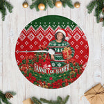 Fannie Lou Hamer Christmas Tree Skirt Retro Ugly Christmas Pattern Civil Rights Activist