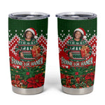 Fannie Lou Hamer Christmas Tumbler Cup Retro Ugly Christmas Pattern Civil Rights Activist