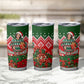 Fannie Lou Hamer Christmas Tumbler Cup Retro Ugly Christmas Pattern Civil Rights Activist