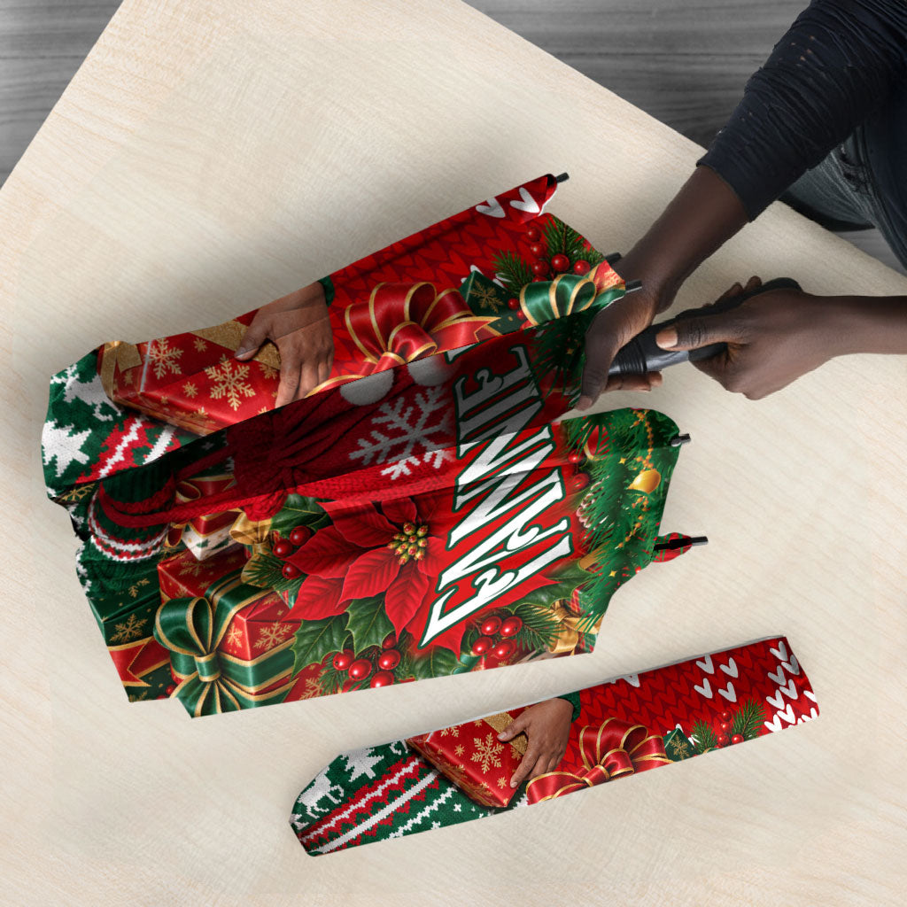 Fannie Lou Hamer Christmas Umbrella Retro Ugly Christmas Pattern Civil Rights Activist