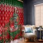 Fannie Lou Hamer Christmas Window Curtain Retro Ugly Christmas Pattern Civil Rights Activist