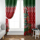 Fannie Lou Hamer Christmas Window Curtain Retro Ugly Christmas Pattern Civil Rights Activist
