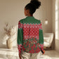 Fannie Lou Hamer Christmas Women Casual Shirt Retro Ugly Christmas Pattern Civil Rights Activist