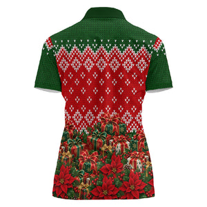 Fannie Lou Hamer Christmas Women Polo Shirt Retro Ugly Christmas Pattern Civil Rights Activist