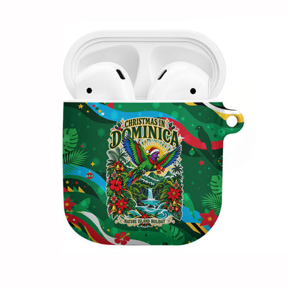 Dominica Sisserou Parrot Christmas AirPods Case Nature Island Tropical Botanical Winter Holiday