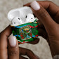 Dominica Sisserou Parrot Christmas AirPods Case Nature Island Tropical Botanical Winter Holiday