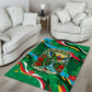 Dominica Sisserou Parrot Christmas Area Rug Nature Island Tropical Botanical Winter Holiday