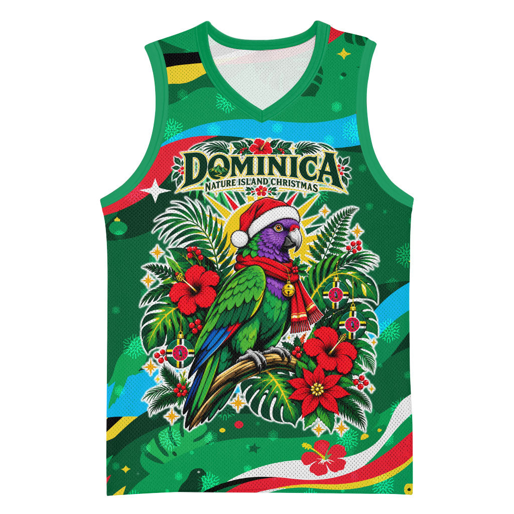 Dominica Sisserou Parrot Christmas Basketball Jersey Nature Island Tropical Botanical Winter Holiday