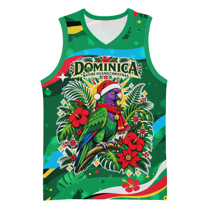 Dominica Sisserou Parrot Christmas Basketball Jersey Nature Island Tropical Botanical Winter Holiday