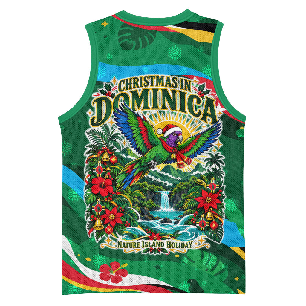 Dominica Sisserou Parrot Christmas Basketball Jersey Nature Island Tropical Botanical Winter Holiday