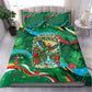 Dominica Sisserou Parrot Christmas Bedding Set Nature Island Tropical Botanical Winter Holiday