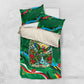 Dominica Sisserou Parrot Christmas Bedding Set Nature Island Tropical Botanical Winter Holiday
