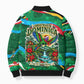 Dominica Sisserou Parrot Christmas Bomber Puffer Jacket Nature Island Tropical Botanical Winter Holiday