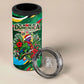 Dominica Sisserou Parrot Christmas 4 in 1 Can Cooler Tumbler Nature Island Tropical Botanical Winter Holiday