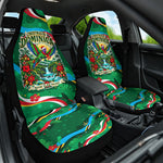 Dominica Sisserou Parrot Christmas Car Seat Cover Nature Island Tropical Botanical Winter Holiday