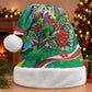 Dominica Sisserou Parrot Christmas Santa Hat Nature Island Tropical Botanical Winter Holiday