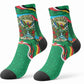 Dominica Sisserou Parrot Christmas Crew Socks Nature Island Tropical Botanical Winter Holiday