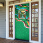 Dominica Sisserou Parrot Christmas Door Cover Nature Island Tropical Botanical Winter Holiday