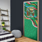 Dominica Sisserou Parrot Christmas Door Cover Nature Island Tropical Botanical Winter Holiday