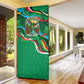 Dominica Sisserou Parrot Christmas Door Cover Nature Island Tropical Botanical Winter Holiday