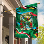 Dominica Sisserou Parrot Christmas Garden Flag Nature Island Tropical Botanical Winter Holiday