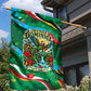 Dominica Sisserou Parrot Christmas Garden Flag Nature Island Tropical Botanical Winter Holiday