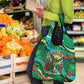 Dominica Sisserou Parrot Christmas Grocery Bag Nature Island Tropical Botanical Winter Holiday