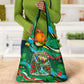Dominica Sisserou Parrot Christmas Grocery Bag Nature Island Tropical Botanical Winter Holiday