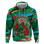Dominica Sisserou Parrot Christmas Hoodie Nature Island Tropical Botanical Winter Holiday