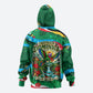 Dominica Sisserou Parrot Christmas Hoodie Nature Island Tropical Botanical Winter Holiday