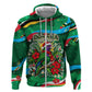 Dominica Sisserou Parrot Christmas Hoodie Nature Island Tropical Botanical Winter Holiday