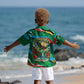Dominica Sisserou Parrot Christmas Kid Hawaiian Shirt Nature Island Tropical Botanical Winter Holiday
