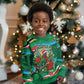 Dominica Sisserou Parrot Christmas Kid Ugly Christmas Sweater Nature Island Tropical Botanical Winter Holiday