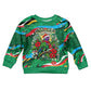 Dominica Sisserou Parrot Christmas Kid Ugly Christmas Sweater Nature Island Tropical Botanical Winter Holiday