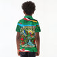 Dominica Sisserou Parrot Christmas Kid Polo Shirt Nature Island Tropical Botanical Winter Holiday