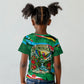 Dominica Sisserou Parrot Christmas Kid T shirt Nature Island Tropical Botanical Winter Holiday