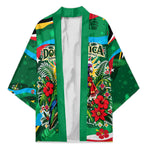Dominica Sisserou Parrot Christmas Kimono Nature Island Tropical Botanical Winter Holiday