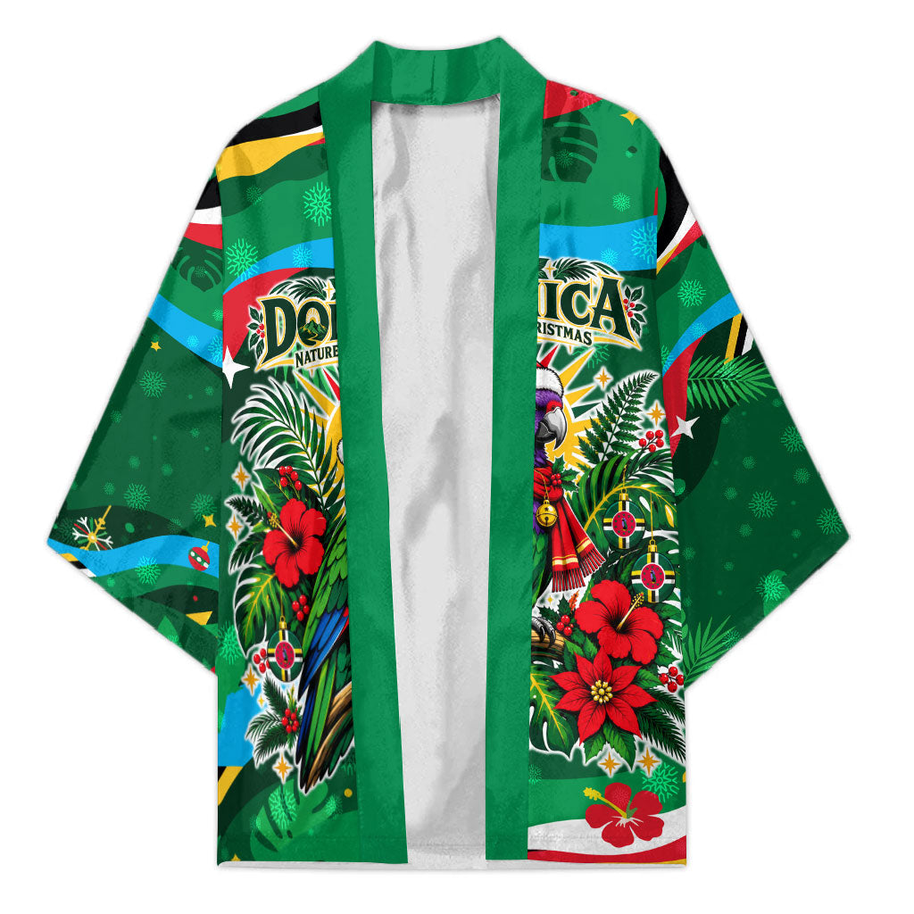 Dominica Sisserou Parrot Christmas Kimono Nature Island Tropical Botanical Winter Holiday