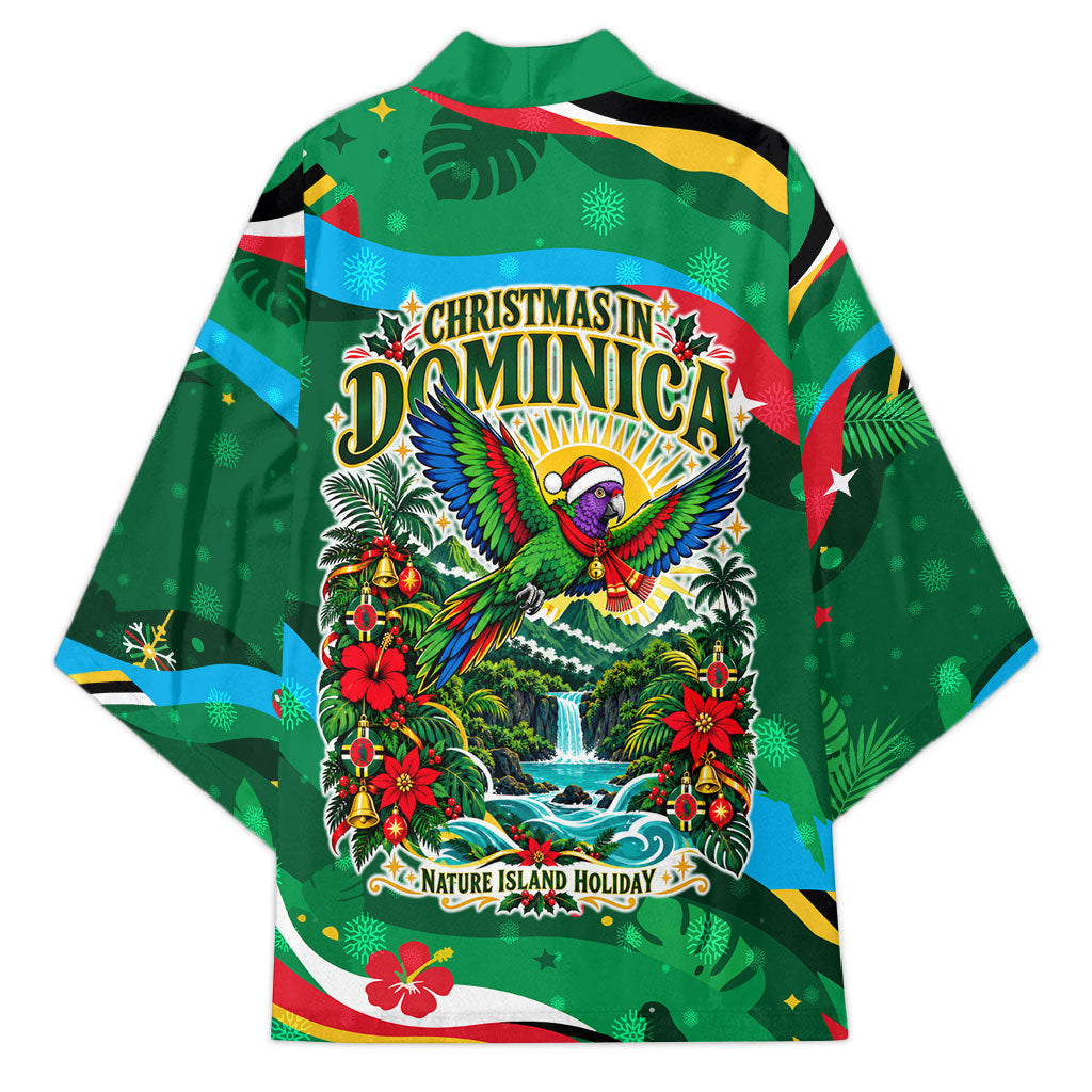 Dominica Sisserou Parrot Christmas Kimono Nature Island Tropical Botanical Winter Holiday
