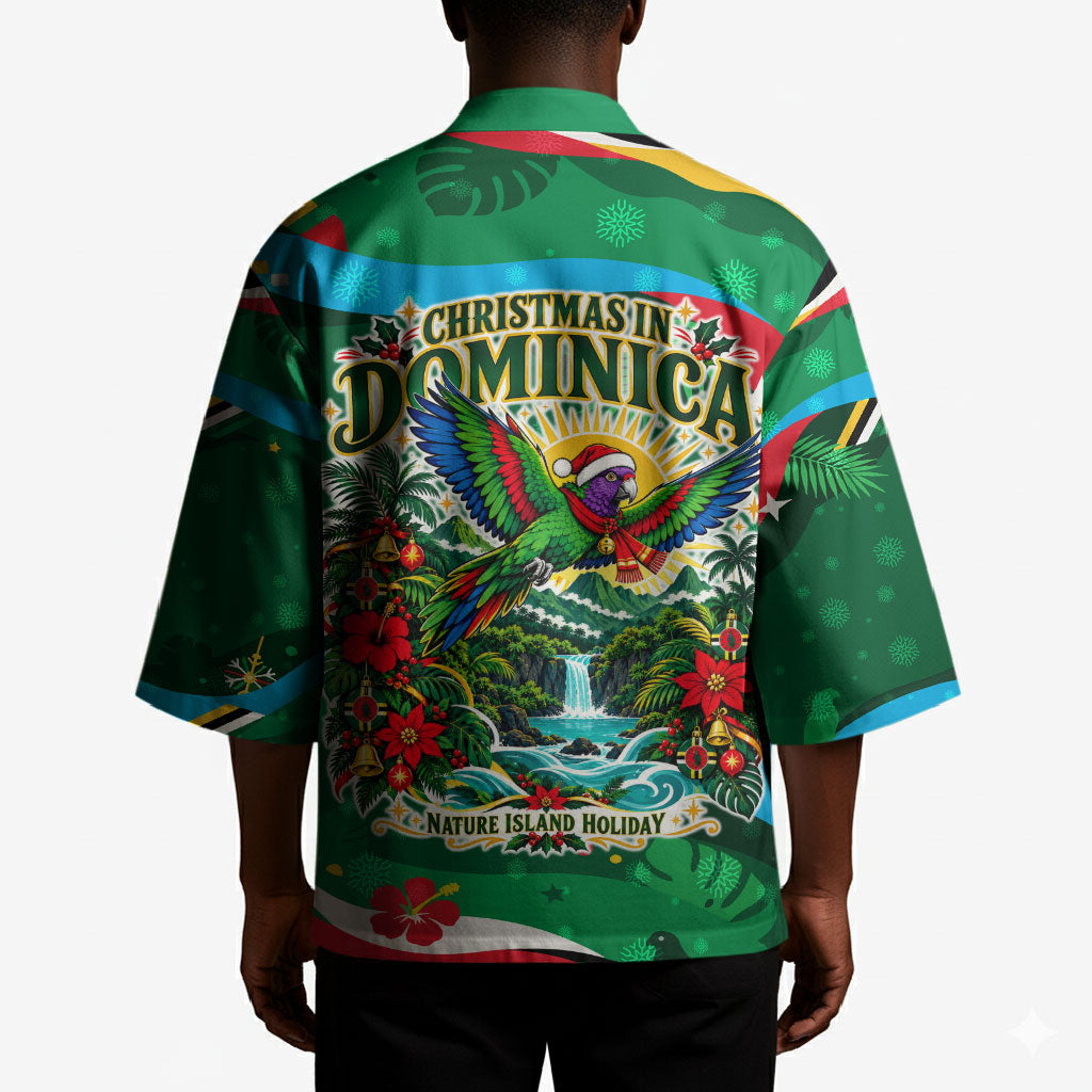 Dominica Sisserou Parrot Christmas Kimono Nature Island Tropical Botanical Winter Holiday