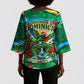 Dominica Sisserou Parrot Christmas Kimono Sleeve Blouse Nature Island Tropical Botanical Winter Holiday