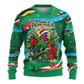 Dominica Sisserou Parrot Christmas Ugly Christmas Sweater Nature Island Tropical Botanical Winter Holiday
