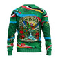 Dominica Sisserou Parrot Christmas Ugly Christmas Sweater Nature Island Tropical Botanical Winter Holiday