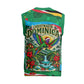 Dominica Sisserou Parrot Christmas Knitted V-Neck Vest Nature Island Tropical Botanical Winter Holiday