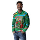 Dominica Sisserou Parrot Christmas Long Sleeve Polo Shirt Nature Island Tropical Botanical Winter Holiday