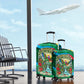 Dominica Sisserou Parrot Christmas Luggage Cover Nature Island Tropical Botanical Winter Holiday